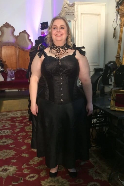 Ebony Turn Of The Century Corset, Custom Sized - Image 9