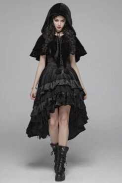 Velvet At Midnight - High-Low Skirt -Vintage Veil Clothing Store 800x1200WQ 413EsmeraldaGypsyskirt2
