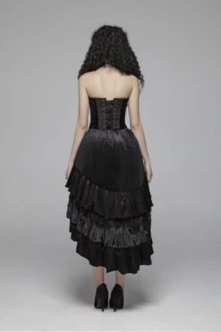 Velvet At Midnight - High-Low Skirt -Vintage Veil Clothing Store 800x1200WQ 413EsmeraldaGypsyskirt3