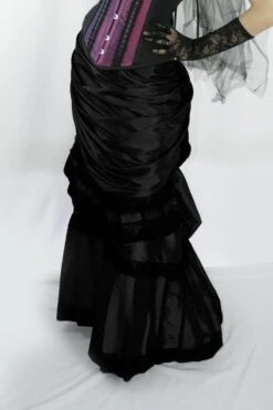 Ebony Victorian Skirt, Made To Order -Vintage Veil Clothing Store 800x1200 Victorian Skirt