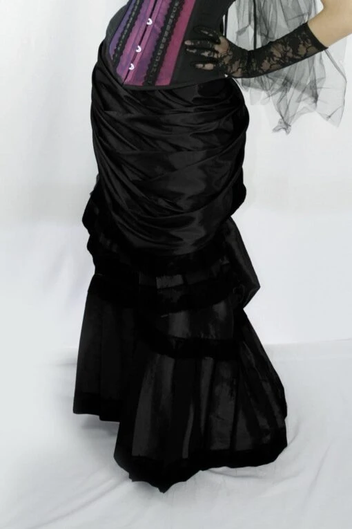 Ebony Victorian Skirt, Made To Order - Image 3