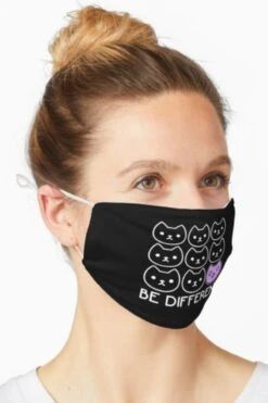 Ironic Cat Be Different-Mask