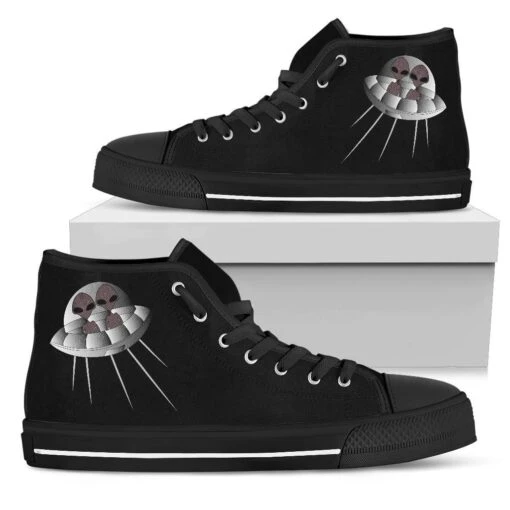 Alien Arrival, Men's Hi Tops, FREE Shipping - Image 4