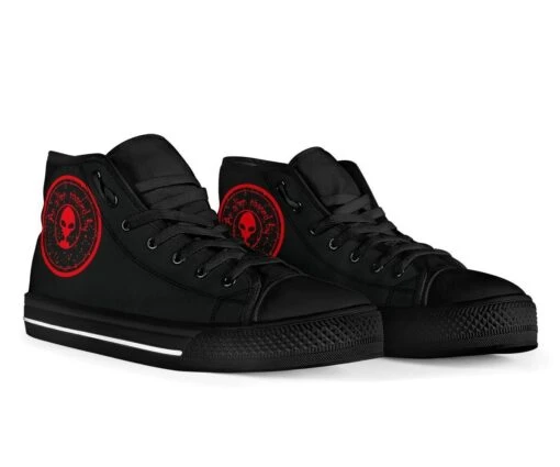 A Red Alien Passed By, Women's Hi Tops, FREE Shipping - Image 4