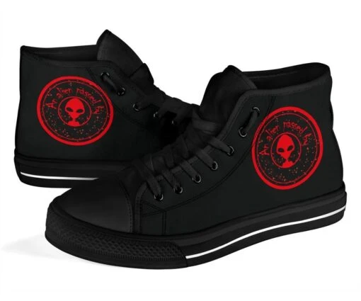 A Red Alien Passed By, Women's Hi Tops, FREE Shipping - Image 3