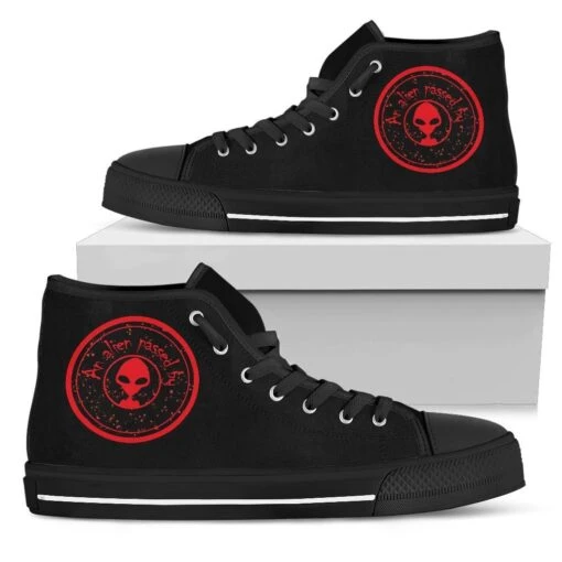 A Red Alien Passed By, Women's Hi Tops, FREE Shipping - Image 7
