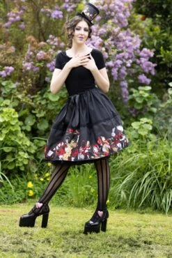 Red Gold Alice In Wonderland Skirt + Corset Set -Vintage Veil Clothing Store AleseWatsonDarkAIWredblkbelleskirt 0b9d7efa 08ed 4c30 920c 6ab6a897a446