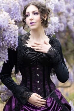 Amethyst Corset Bustle Gown Set