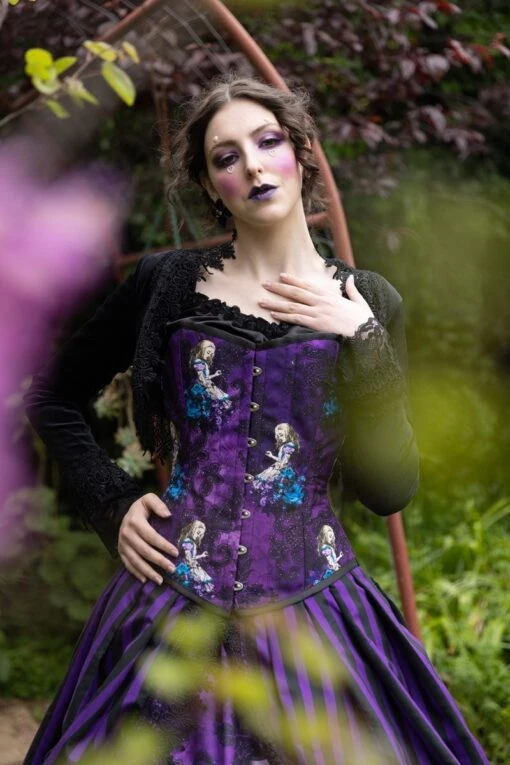 Gothic Alice In Wonderland Victorian Corset Gown - Image 12