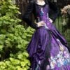 Gothic Alice In Wonderland Victorian Corset Gown -Vintage Veil Clothing Store AleseWatsonGothicAIW2