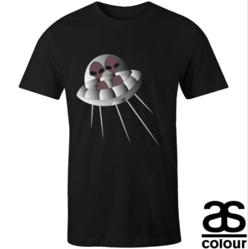 Alien First Date - Men's AS Colour, Staple Crew Tee - Image 3