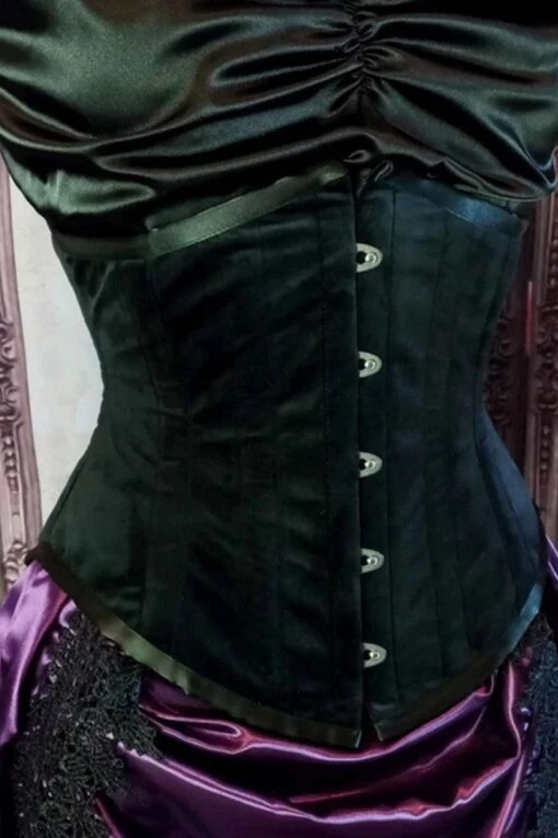 The Lilly In Black Velvet- Shortened Torso Underbust Victorian - Image 2