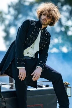 Black Pirate Coat, S & M