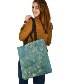 Almond Blossoms - Shopping Tote Bag -Vintage Veil Clothing Store BA22