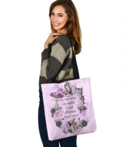Alice In Wonderland Quote - Tote Bag -Vintage Veil Clothing Store BA2ALICEQUOTEBAG5