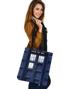 Tardis Dr Who - Shopping Tote Bag -Vintage Veil Clothing Store BA51