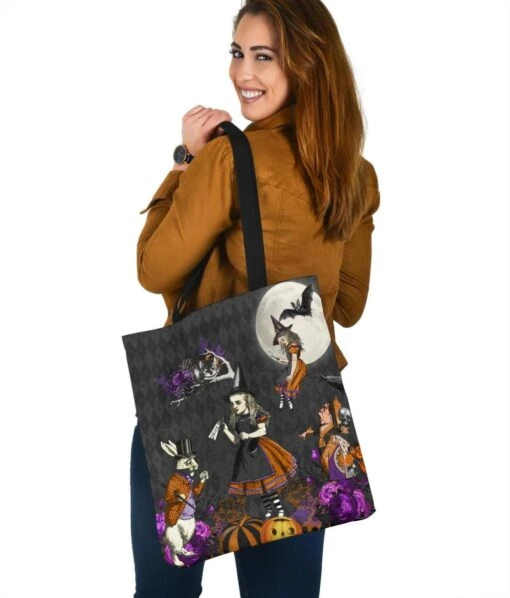 Every Day Is Halloween Gothic Alice In Wonderland - Shopping Bag - Image 3
