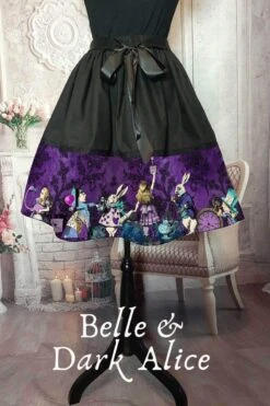 Dark Alice Mid Length Skirt -Vintage Veil Clothing Store BelleandDarkAlicenopetti b1352997 c1d2 462b 9071 d88d2f1d4a4d