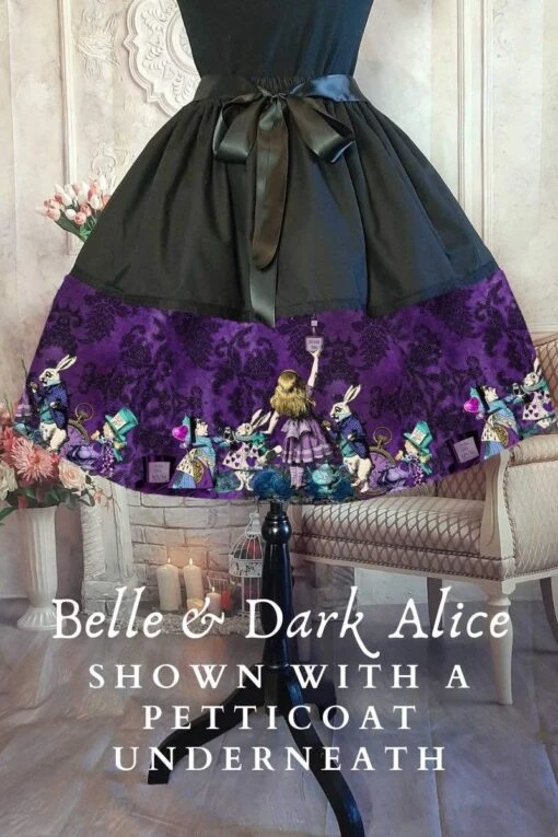 Dark Alice Mid Length Skirt - Image 2