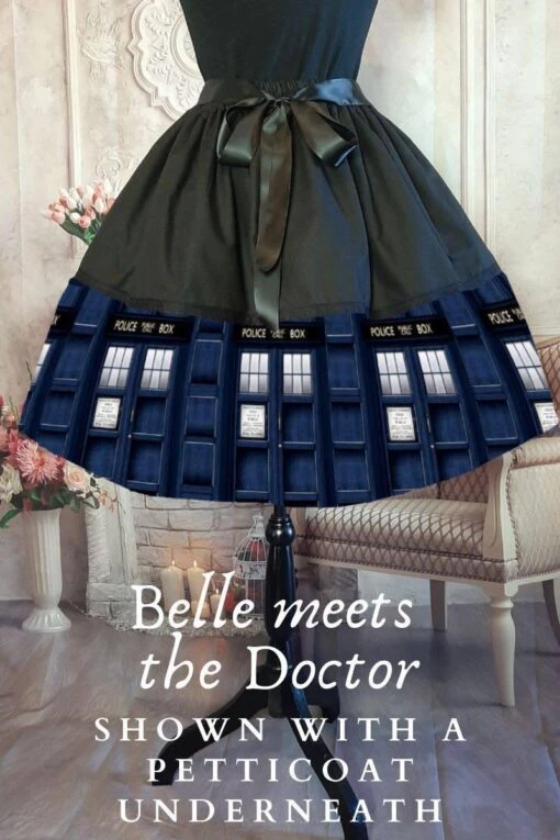 Tardis Mid Length Skirt - Image 2