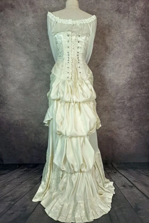 Ivory Victorian Wedding Dress - Image 3