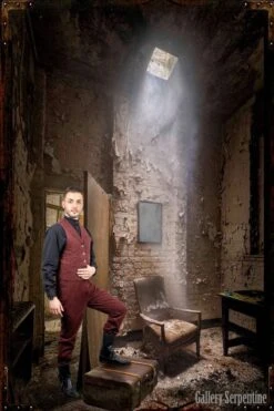 Original Outlaw Trousers - Dark Red, 36, 46" -Vintage Veil Clothing Store Burgundy Outlaw Trousers 4