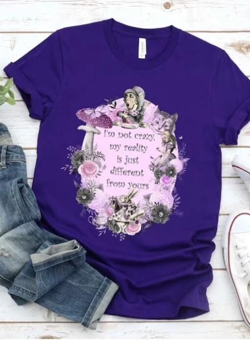 Cheshire Cat Quote T-shirt - Image 4