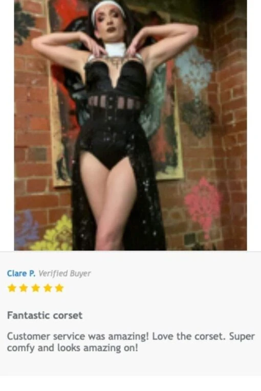Dark Desire Mesh Corset - Image 7