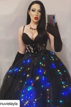 Coloured Lights Dark Fairytale Skirt