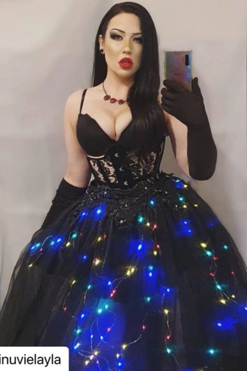 Coloured Lights Dark Fairytale Skirt