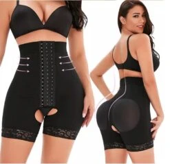 Sculpting Fajas Firm Control Compression Shape Wear -Vintage Veil Clothing Store D012sculptingfirmfajasback