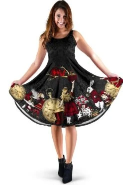 Gothic Alice In Wonderland Dress
