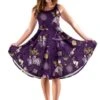 Alice In Wonderland Summer Dress - Purple Alice Dress With Pockets -Vintage Veil Clothing Store DRA5PURPLEALICEINWONDERLANDDRESS