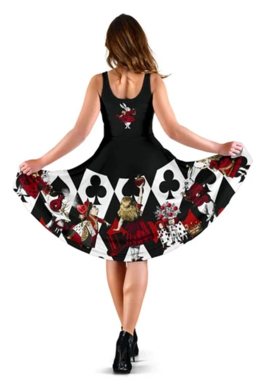 Queen Of Hearts Alice In Wonderland Dress - Alice Dress With Pockets - Image 2