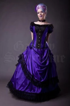 Purple Turn Of The Century Corset, Custom Sized -Vintage Veil Clothing Store Dark Purple Violet Vampire Gown grande 07ab9533 ee7b 4b2c 86e7 976bb371daea