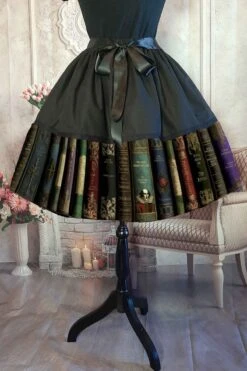 Dark Academia Librarian Dreams Mid Length Skirt