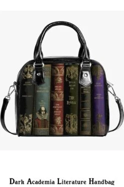 Dark Academia Classic Literature Handbag -Vintage Veil Clothing Store DarkAcademiaLiteratureHandbag1