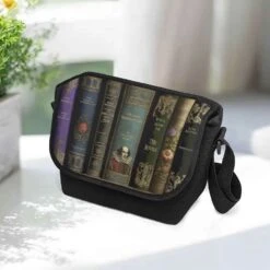 Dark Academia Classic Literature Messenger Bag -Vintage Veil Clothing Store DarkAcademiaMessengerBag7