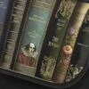 Dark Academia Classic Literature Messenger Bag -Vintage Veil Clothing Store DarkAcademiamessengerbag