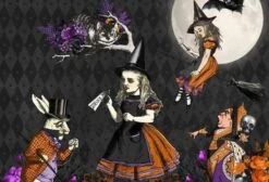Every Day Is Halloween With Alice -Mask -Vintage Veil Clothing Store DarkAliceHalloweengraphics