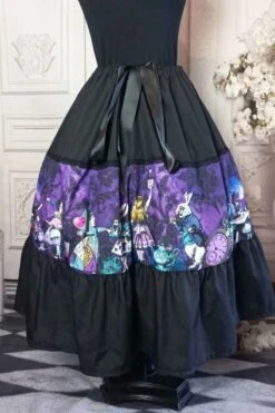 Purple Alice Tea Length Skirt