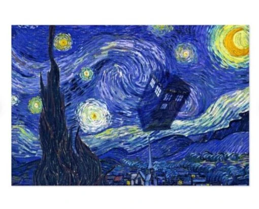 Dr Who Van Gogh 1000 Piece Jigsaw Puzzle - Image 4