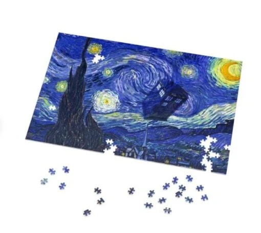 Dr Who Van Gogh 1000 Piece Jigsaw Puzzle - Image 2