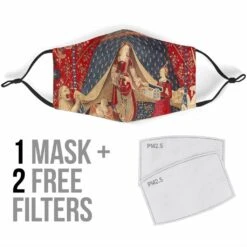 The Lady & The Unicorn - Eco Washable Face Mask -Vintage Veil Clothing Store FM23