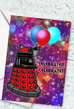 Doctor Who Printable Birthday Card - Dalek Birthday Card - Instant Download Printable Card
