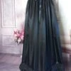 Full Length Black Satin Gothic Majestica Petticoat Skirt