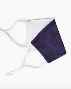 Gothic Lace Purple -Mask -Vintage Veil Clothing Store GothicLacePurple2