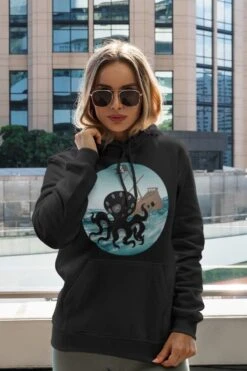 Happy Kraken, Unisex Hoodie