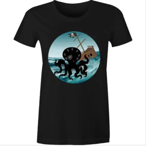 Happy Kraken - Women's T-shirt - Image 2