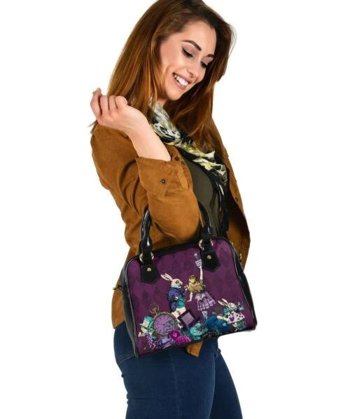 Dark Alice In Wonderland Gothic Handbag - Image 5